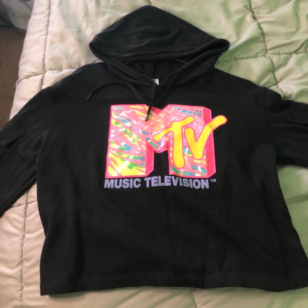 Multi color Rue 21 MTV crop hoodie